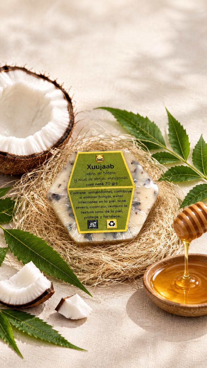 Jabón de neem base coco